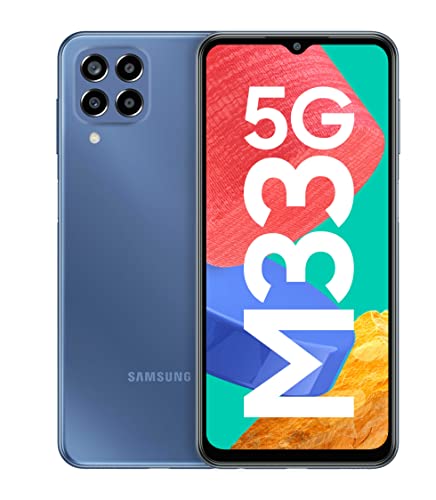 Samsung Galaxy M33 5G (Deep Ocean Blue, 6Gb, 128Gb Storage) | 6000Mah Battery | Upto 12Gb Ram With Ram Plus | Without Charger