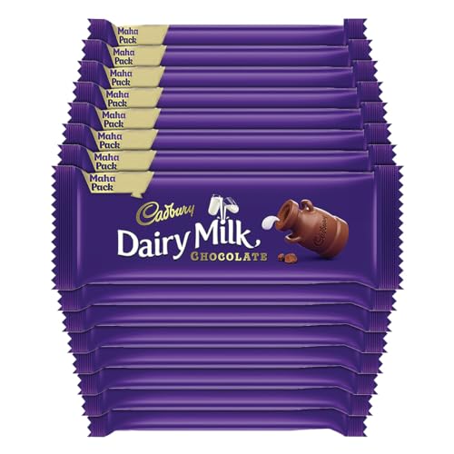 Cadbury Dairy Milk Chocolate Bar, 52 Gram Maha Pack (Pack Of 15)