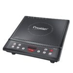 Prestige Iris Eco 1200 W Induction Cooktop With Automatic Voltage Regulator |Indian Menu Option|Power Saver|Timer With User Pre-Set|1 Year Warranty|Black