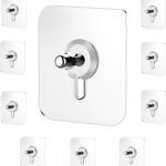 Canway Adhesive Nail Wall Hooks For Hanging Kitchen Household And Bathroom Accessories Hook 10(Pack Of 10)