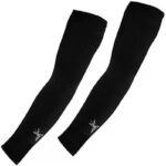 Autokraftz Sun Uv Protection Arm Sleeves With Stretchable Material For Riding And Sports Cycling Gloves(Black)