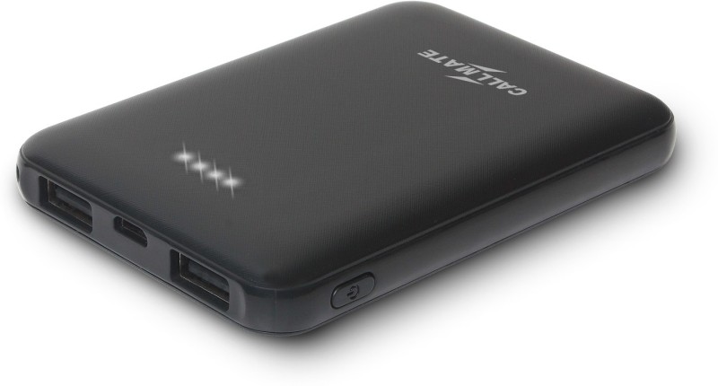 Callmate 5000 Mah Power Bank(Black, Lithium Polymer, For Mobile)