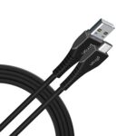 Ptron Usb-A To Type-C 2.4A Fast Charging Cable Compatible With Android Phones/Tablets, 480Mbps Data Transfer Speed, Made In India, Solero T241 Tangle-Free Type-C Usb Cable (Round, 1M, Black)