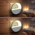 Robustt 1W Led Smart Sensor Night Light|Warm White Plug Night Lamp For Bedroom|Pack Of 2 Smart Sensor Light