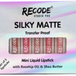 Recode Set Of 5 Silky Matte Mini Liquid Lipsticks – 6.25 Ml (1.25Ml X 5)(Multicolor, 6.25 Ml)