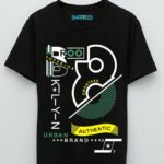 Smartees Typography Men Round Neck Black T-Shirt