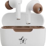 Flipkart Smartbuy Ft-201 Tws 24Hrs Playtime, Bt5.3, 10Mm Drivers, Made In India Bluetooth(Walnut White, In The Ear)