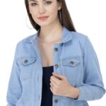 Montrez 3/4Th Sleeve Washed Women Denim Jacket