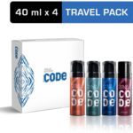 Wild Stone Code Gift Pack (Iridium, Titanium, Steel And Copper) Perfume Body Spray  –  For Men(160 Ml, Pack Of 4)