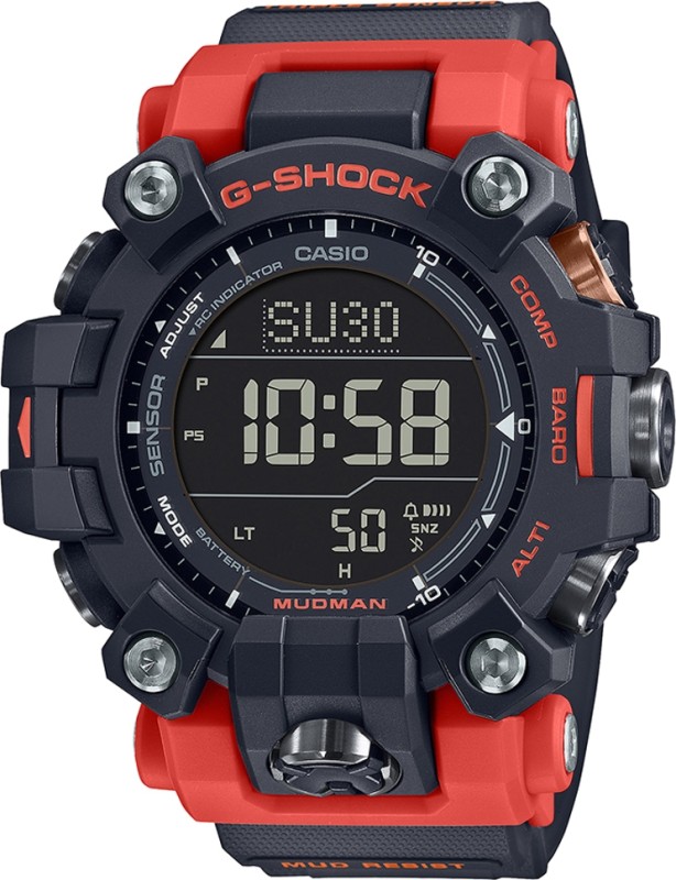Casio Gw-9500-1A4Dr G-Shock Dial Red Resin Strap Digital Watch  – For Men