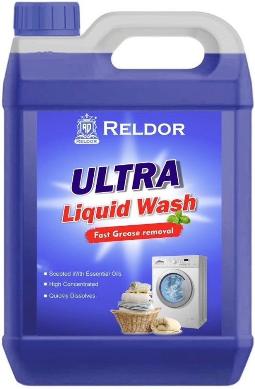 Reldor Liquid Detergent 5L, For Hand Wash, Front And Top Load Washing Machine Lavender Liquid Detergent(5 L)