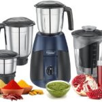 Prestige Atlas Supreme 750 W Juicer Mixer Grinder (4 Jars, Black, Blue)