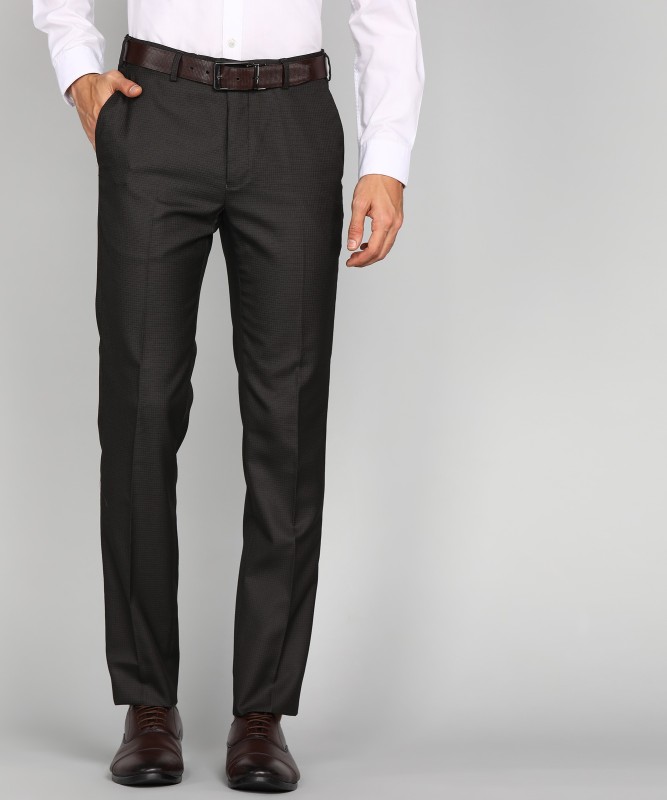 Raymond Slim Fit Men Brown Trousers