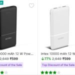 🔥Intex 10,000mAh Powerbank at ₹599👉