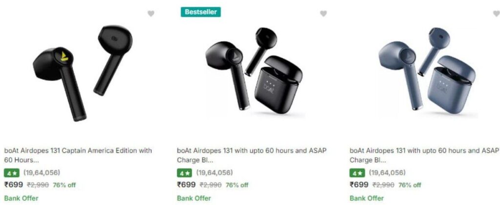 🔥Top Brands Earbuds From ₹699BoAt : realme : OnePlus : Fire-Boltt : Boult :