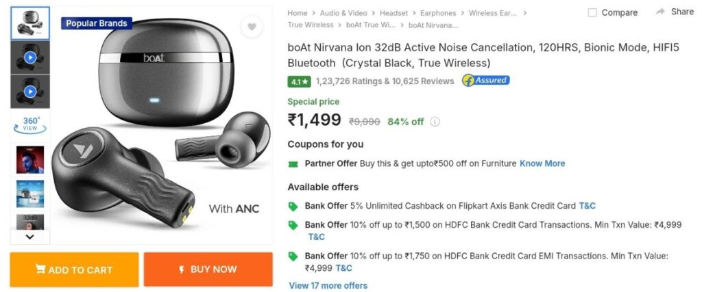 🔥boAt Nirvana Ion at ₹1499 👉