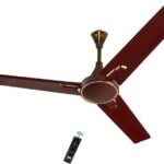 Kuhl | Prima A1, Bldc, 29W, Low Noise, Energy-Saving, 5-Year Warranty 5 Star 1200 Mm 3 Blade Ceiling Fan(Brown | Pack Of 1)