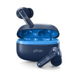 Ptron Zenbuds X1 Tws Earbuds-4 Quadpro Mics, 3D Audioscape, In-Ear Sensor, 40Hrs Playtime,Trutalk Ai-Enc Calls, 40Ms Movie/Music Modes, Bt5.3, Type-C Fast Charging, & Ipx5 Water Resistant (Bold Blue)