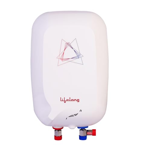 Lifelong 3 Litre Instant Geyser – Instant Water Heater For Home – 3000 W Electric Geyser With 4 Level Advance Safety Suitable For Kitchen & Bathroom (Llwh106)