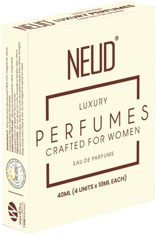 Neud Luxury Perfume Gift Set For Women, Long Lasting Fragrance, 4X10Ml Eau De Parfum  –  40 Ml(For Women)
