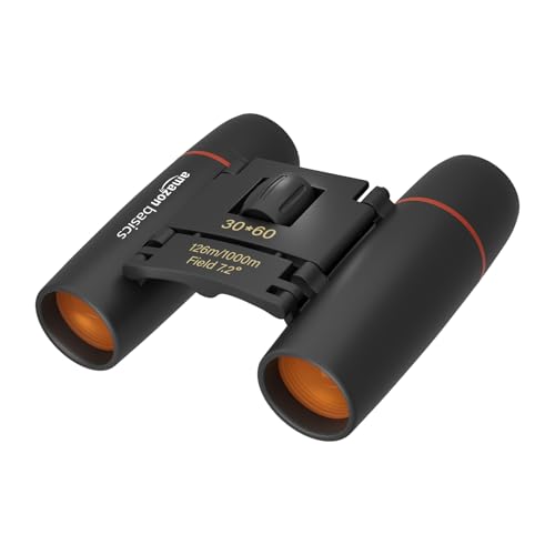 Amazon Basics Advanced Binoculars | Compact, Portable For Adults & Children | Bird Watching, Travel Sightseeing | Enhanced Light Transmission | High Definition Viewing | Optimal Prism Performance