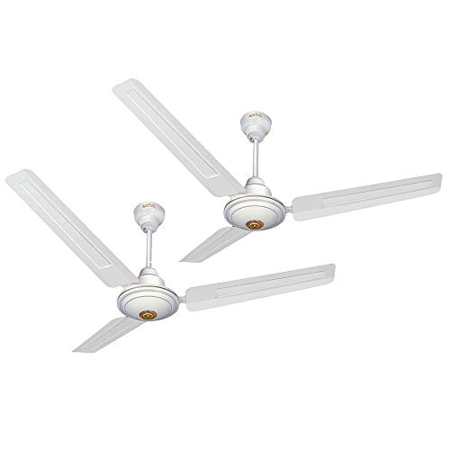 Activa 1200Mm High Speed 390 Rpm Bee Approved Apsra Ceiling Fan Come With 2 Year Warranty Pack Of 2 (White)