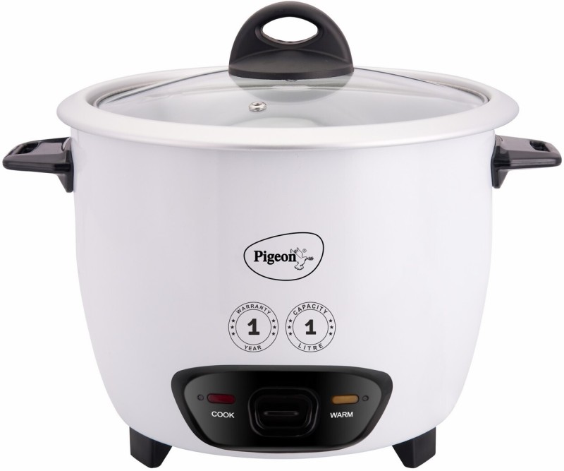 Pigeon Joy Single Pot
Automatic Multi Cooker Warmer Electric Rice Cooker With Steaming Feature(1 L, White, Pack Of 3)