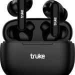 Truke Airbuds Lite With Quad Mic Enc, 48Hrs Battery, Gaming Mode,Made In India, 5.1V Bluetooth Headset(Black, True Wireless)