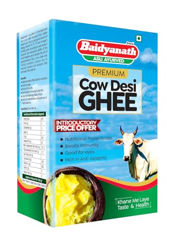 Baidyanath Cow Desi Ghee For Better Digestion And Immunity | | Naturally Improves Digestion And Boosts Immunity | 1L