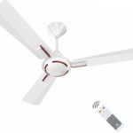 Havells Ambrose Bldc 5 Star 1200 Mm 3 Blade Ceiling Fan(Bldc Motor With Remote | Pearl White Wood | Pack Of 1)
