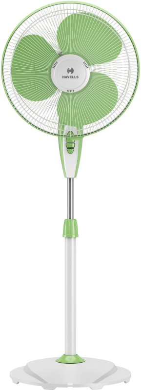 Havells Gatik Neo 400 Mm 3 Blade Pedestal Fan(White Green | Pack Of 1)