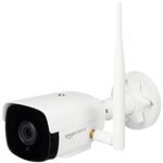 Amazon Basics 3Mp Wi-Fi Bullet Camera 1296P Outdoor Cctv Security Smart Camera, Ai Powered Motion Detection, Ip66 All Weather, Night Vision, 2-Way Audio, Sd Storage(White), Made In India