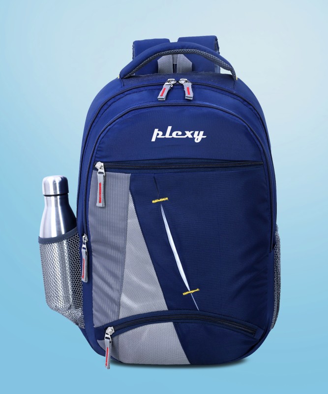 Plexy Medium Waterproof School Bag/College Bag 30 L Trolley Laptop Backpack(Blue)