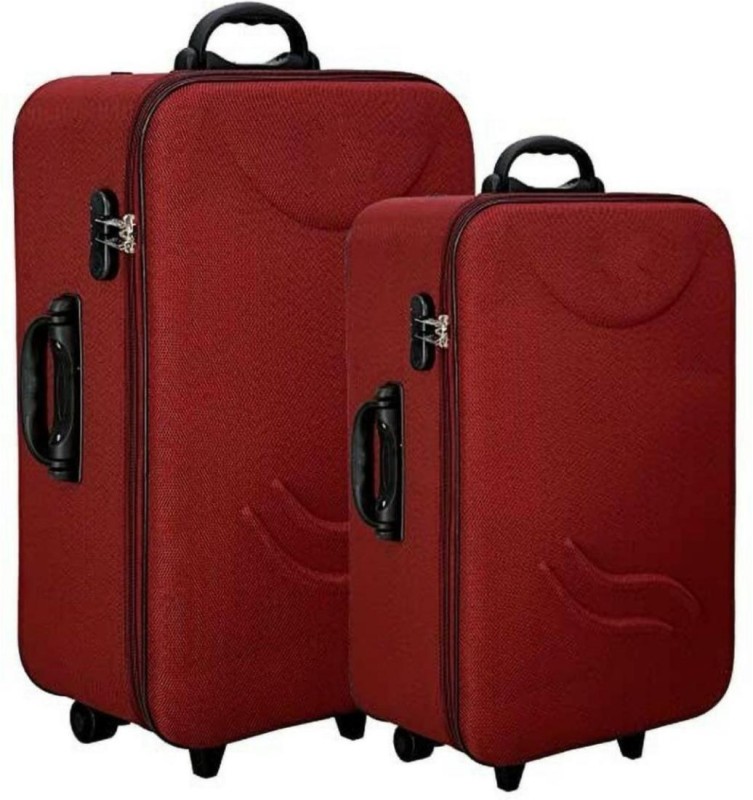 Rkcollection Suitcase Cabin Bag Set Of 2 Hard Sided Luggage/Suitcase/Trolley Bag Expandable Cabin & Check-In Set 3 Wheels – 24 Inch