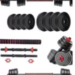 Fastero Fitness (2.5Kg X 4) Pvc Dumbbell Set Home Gym Kit Adjustable Dumbbell Gym & Fitness Kit