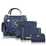 Fargo Handbag For Women And Girls Combo Set Of 4 (Blue_Boxembro_Fgo-474)