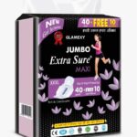 Glamexy Sanitary Pads Day & Night Protection-Xxxl (40 Pads + 10 Pantyliner) Sanitary Pad(Pack Of 50)