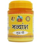 Bhavyansh Pure Desi Danedar Cow Ghee Mason Jar (1000Ml) Pack Of 1 | Pure Cow Ghee For Better Digestion And Immunity