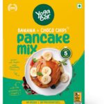 Yogabar Pancake Mix Banana Choco Chips | No Maida Baking Powder(150 G)