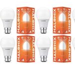 Halonix 10W B22D Led White Bulb, Pack Of 6