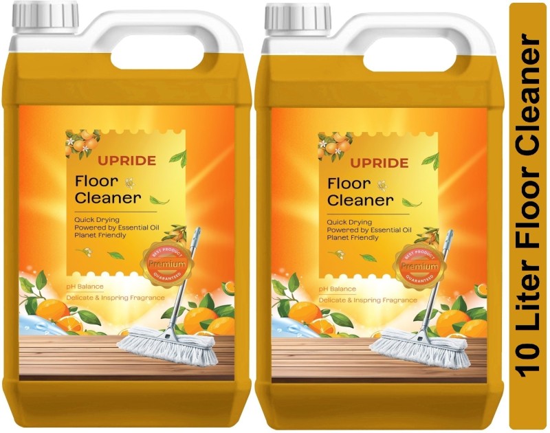 Upride Disinfectant Floor Cleaner,Surface Cleaner For Home & Office 10Liter Liquid Foam Orange(2 X 5000 Ml)