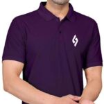 R Rockin Tees Solid Men Polo Neck Multicolor T-Shirt