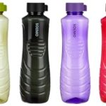 Amazon Brand – Solimo 1 Lt Water Bottle | Multicolor | Set Of 6 (Peacock) – Polyethylene Terephthalate