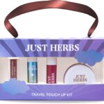 Just Herbs Travel Touch Up Kit Included Lip Gloss, Perfume, Liquid Lipstick & Cheek Tint(4 Items In The Set)