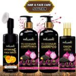 Phillauri Red Onion Healthy Hair Care Kit With Face Kit Combo Kit(4 Items In The Set)