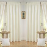 Nikunj Fabs 152.4 Cm (5 Ft) Polyester Semi Transparent Window Curtain (Pack Of 4)(Solid, Cream)