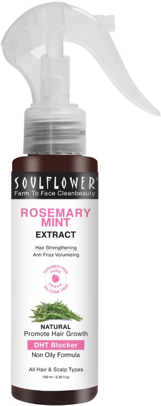 Soulflower Rosemary Water Spray For Hair Growth| Mist For Hair Fall Control(100 Ml)