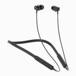 Govo Gokixx 410 Bluetooth Wireless Neckband In Ear Earphone – 8H Battery, 10Mm Drivers, Ipx5, Magnetic Earbuds, Integrated Controls & Lightweight Design (Platinum Black)