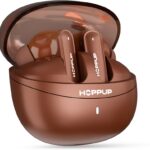 Hoppup Airdoze F50 Earbuds With 40H Playtime, 40Ms Low Latency, Ai Enc & 5.4V Bluetooth(Windsor Tan, True Wireless)