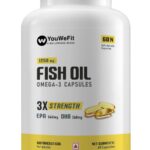 Youwefit Omega-3 Fish Oil | 1250Mg Triple Strength Fish Oil Capsules | No Fishy Burps(60 Capsules)